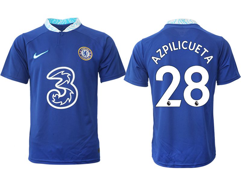 Men 2022-2023 Club Chelsea FC home aaa version blue #28 Soccer Jersey